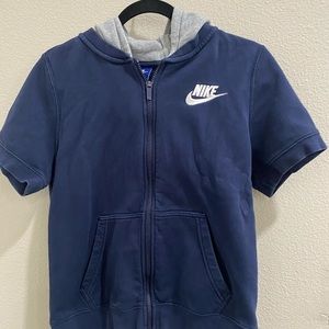 Nike short sleeve hoodie